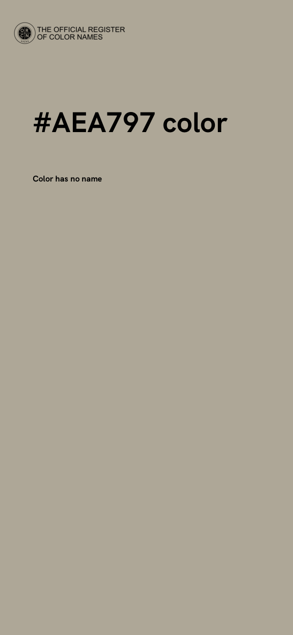 #AEA797 color image