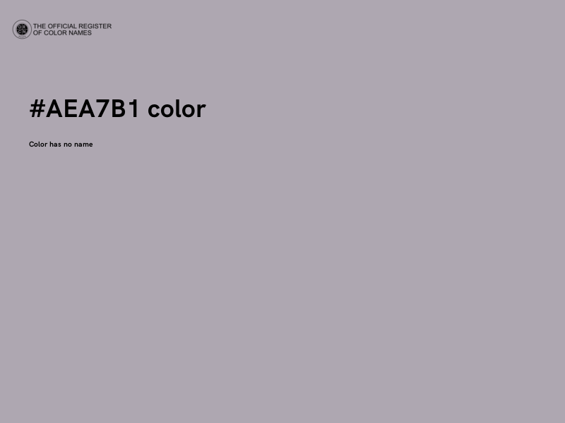 #AEA7B1 color image
