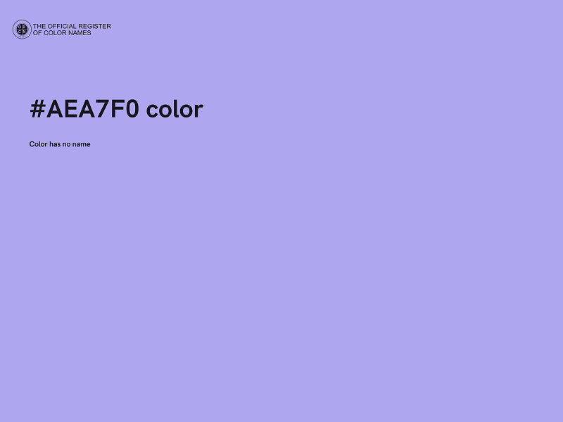 #AEA7F0 color image