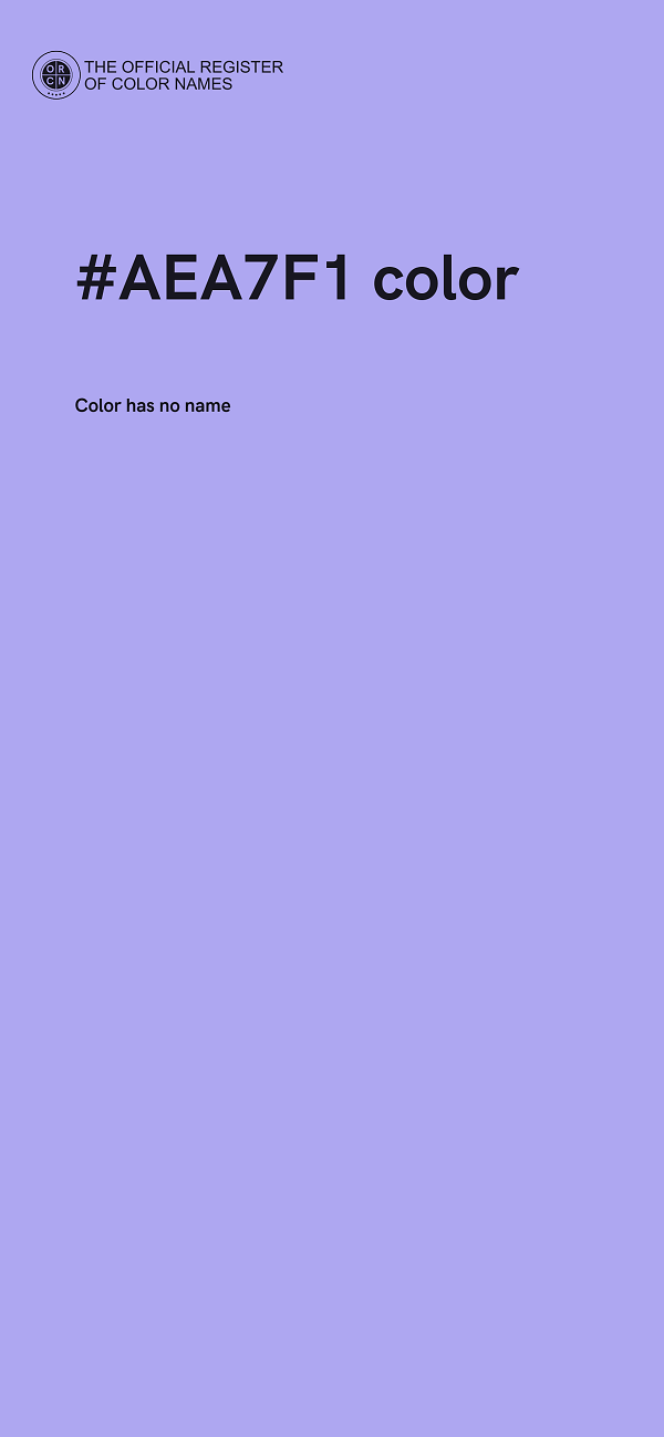 #AEA7F1 color image