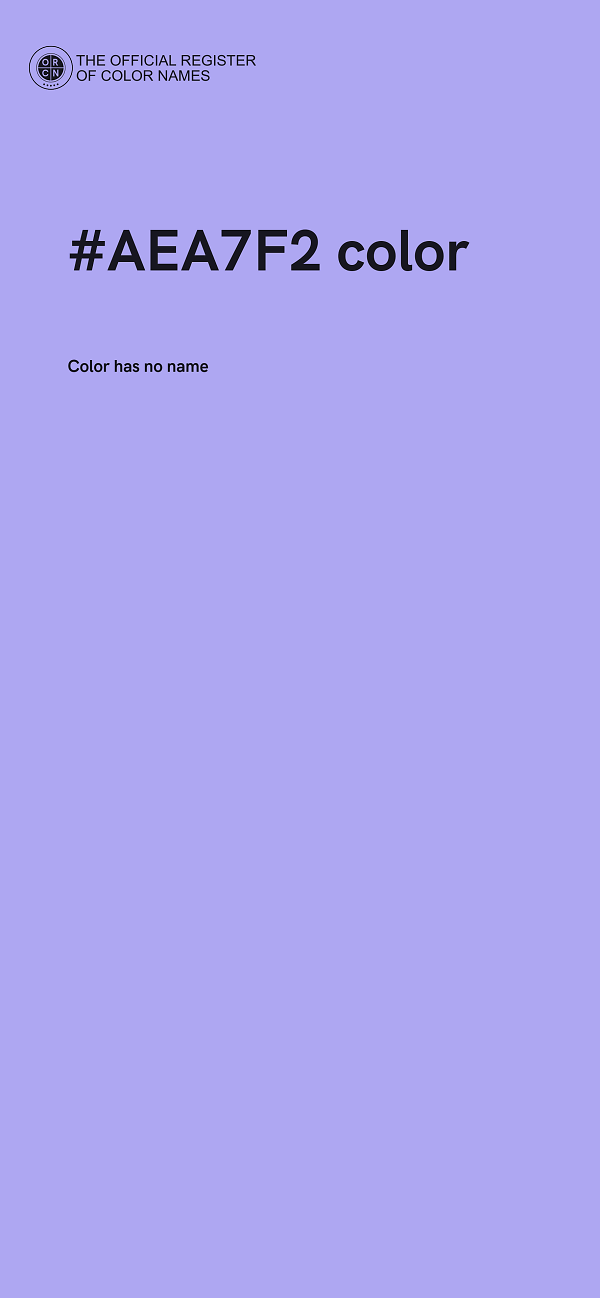 #AEA7F2 color image