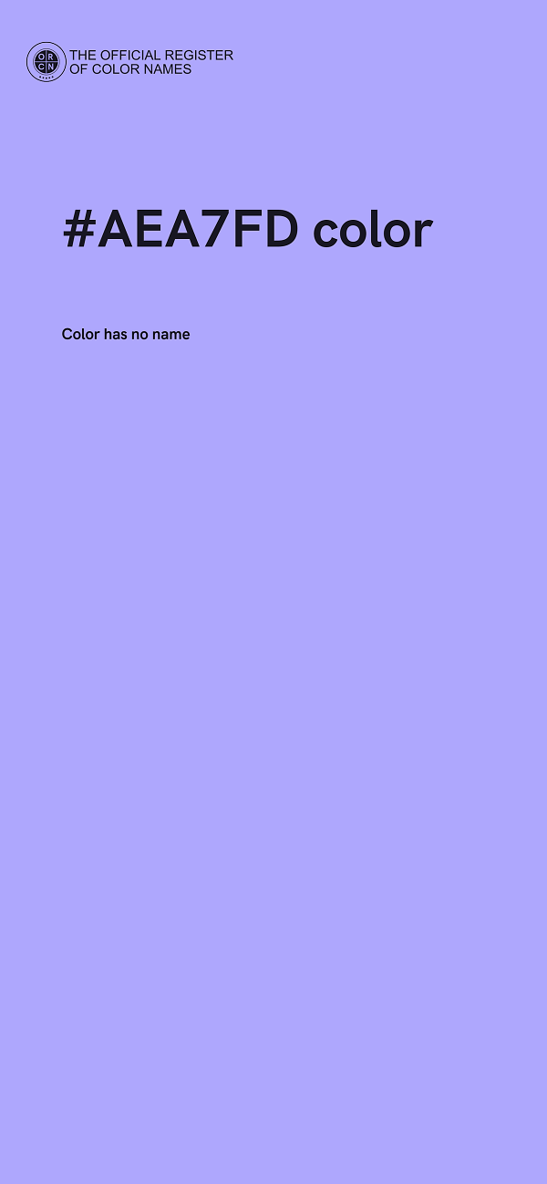 #AEA7FD color image