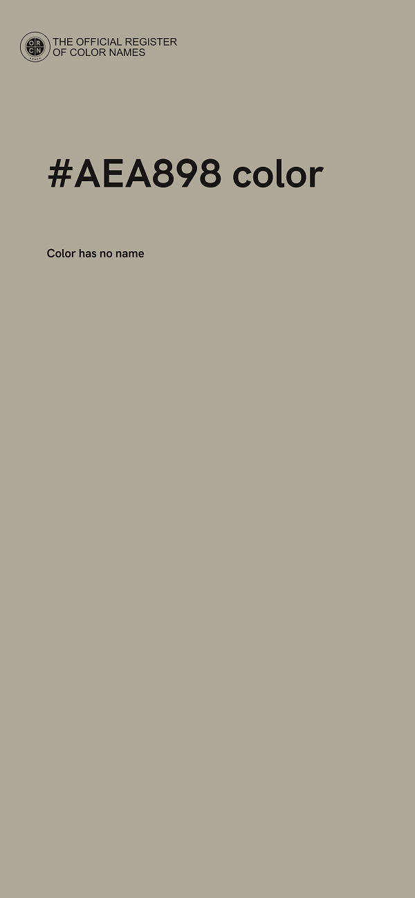 #AEA898 color image