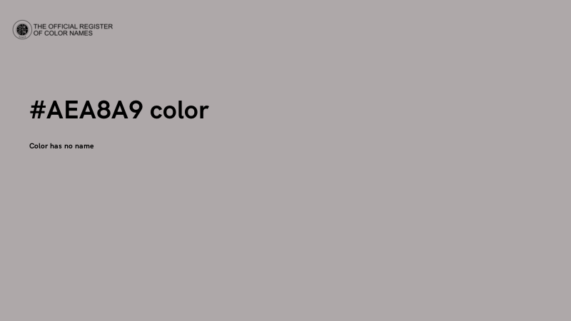 #AEA8A9 color image