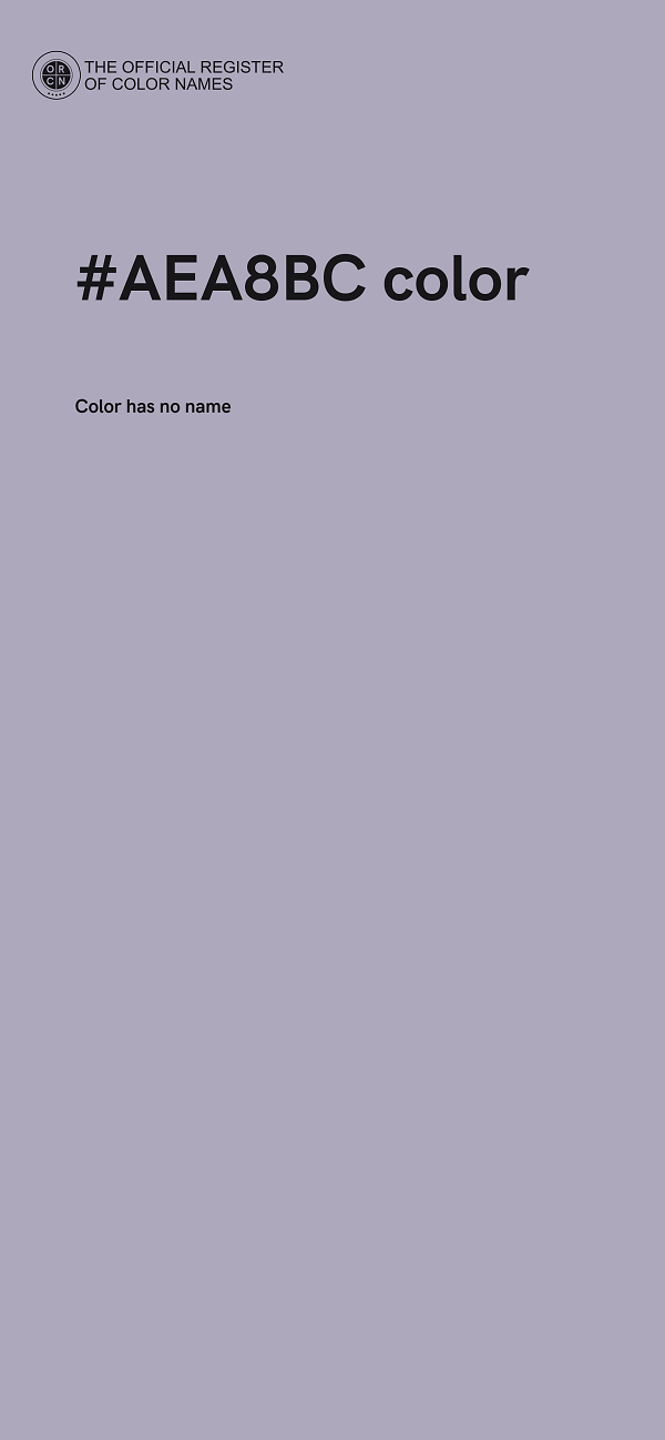 #AEA8BC color image
