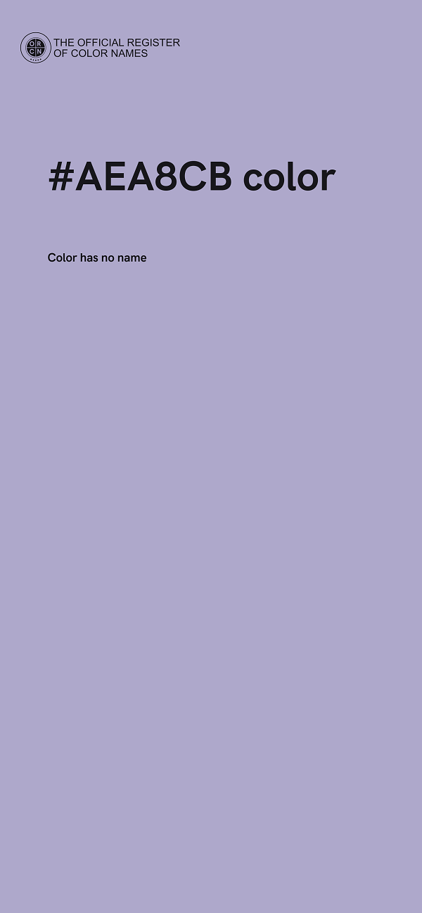 #AEA8CB color image