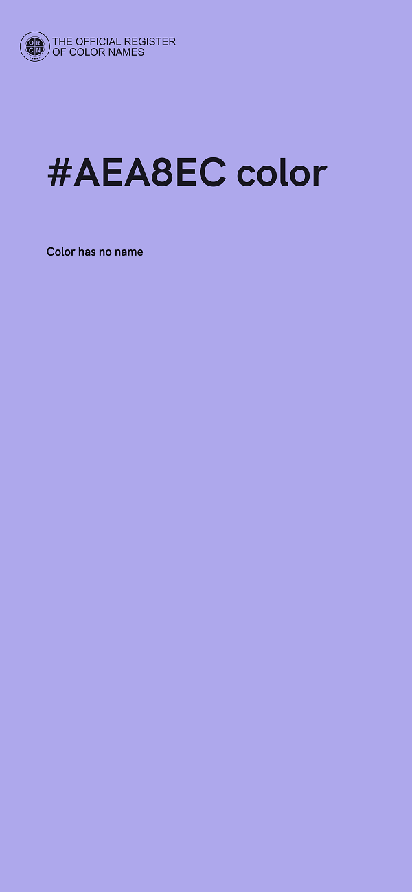 #AEA8EC color image