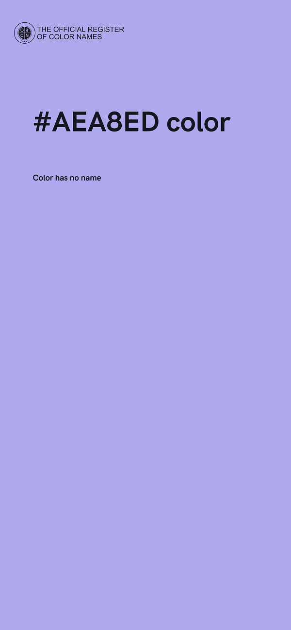 #AEA8ED color image