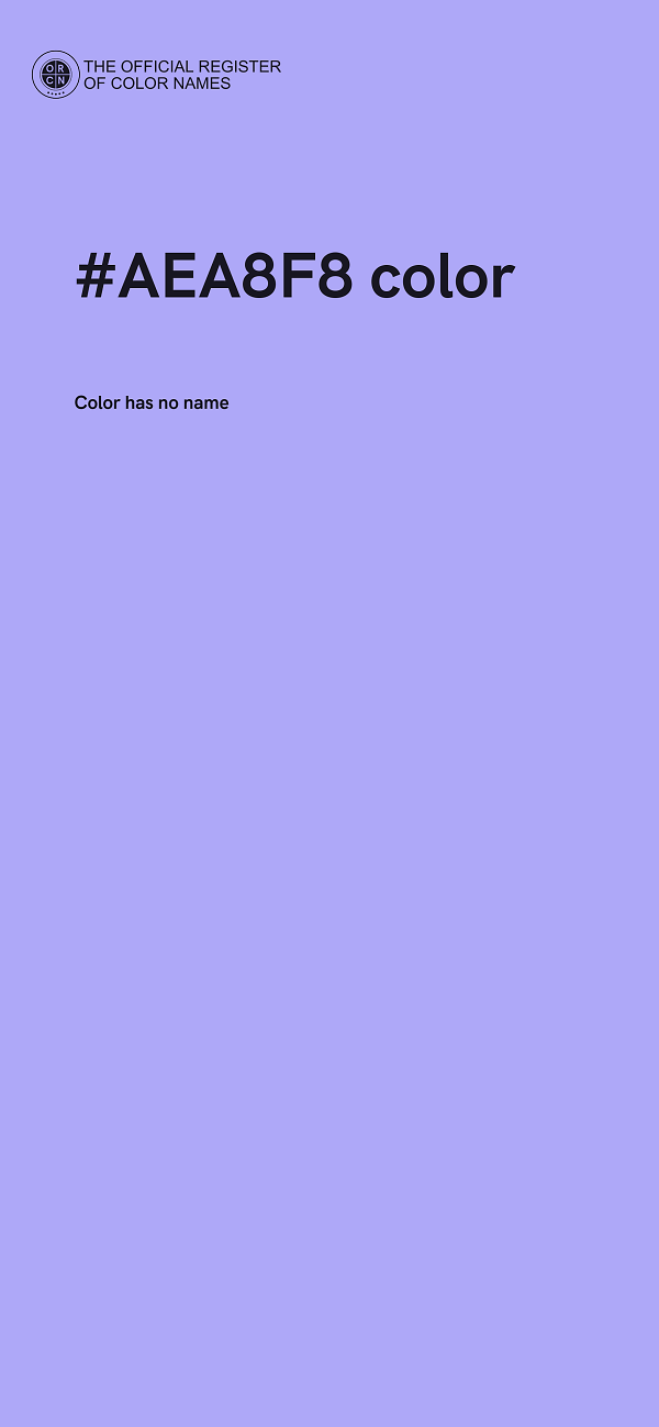 #AEA8F8 color image