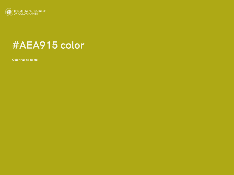 #AEA915 color image