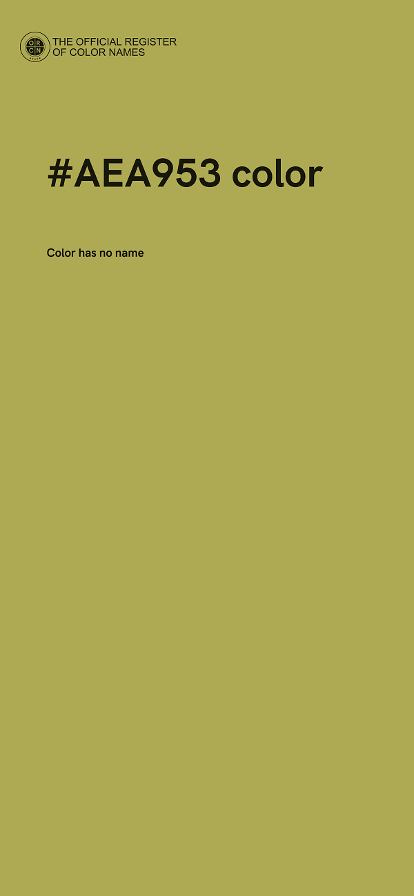 #AEA953 color image