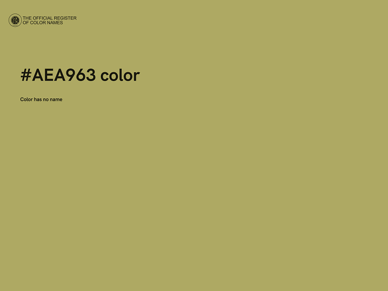 #AEA963 color image