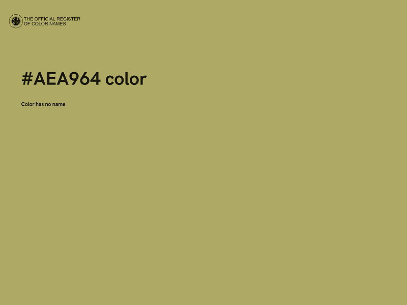 #AEA964 color image