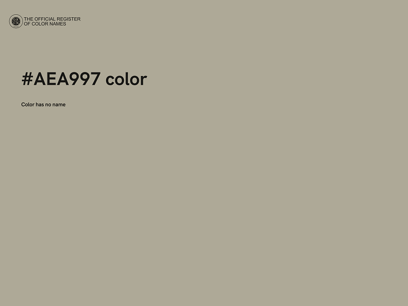 #AEA997 color image