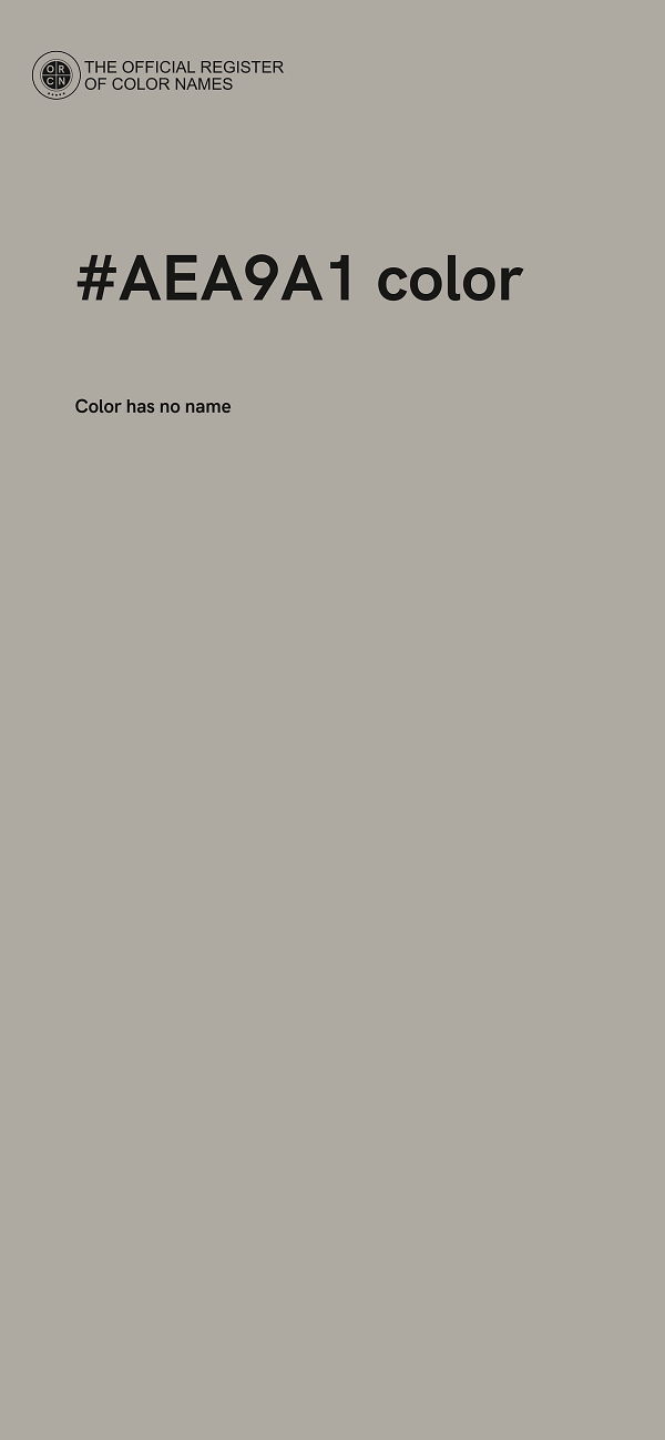 #AEA9A1 color image