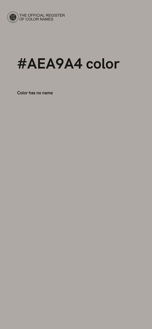 #AEA9A4 color image