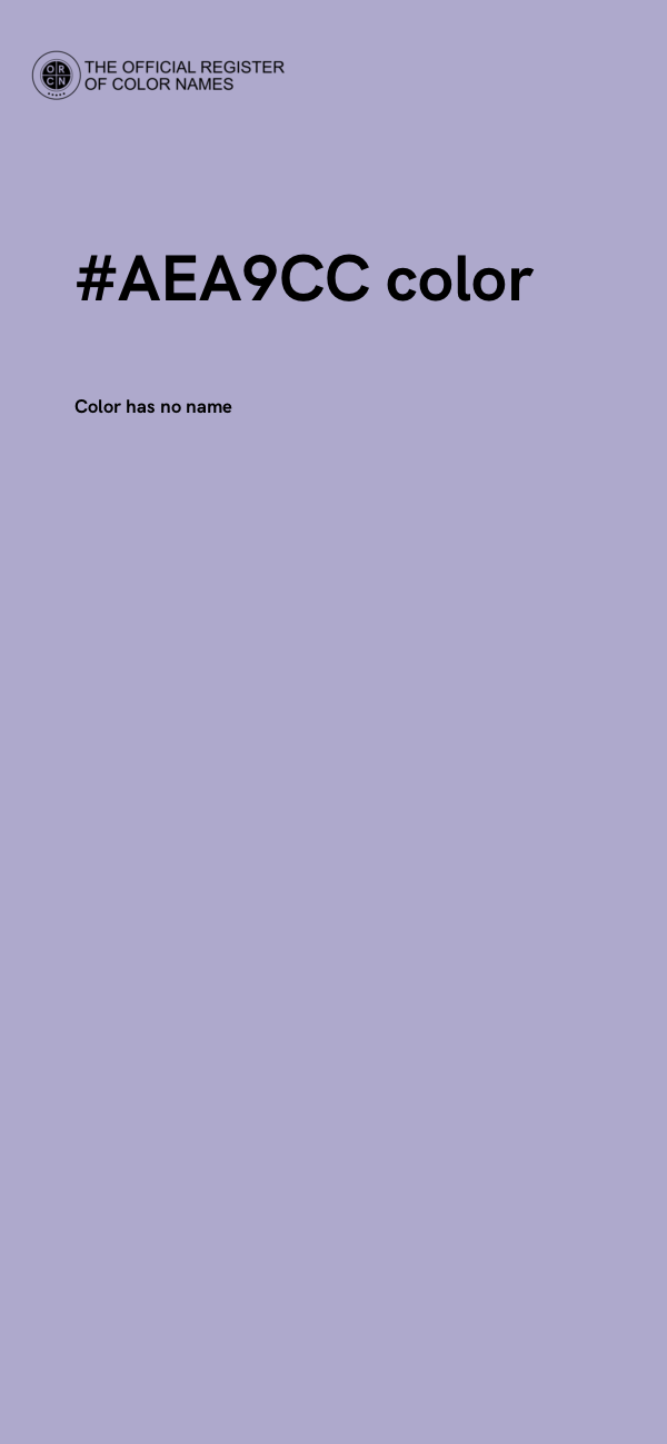 #AEA9CC color image