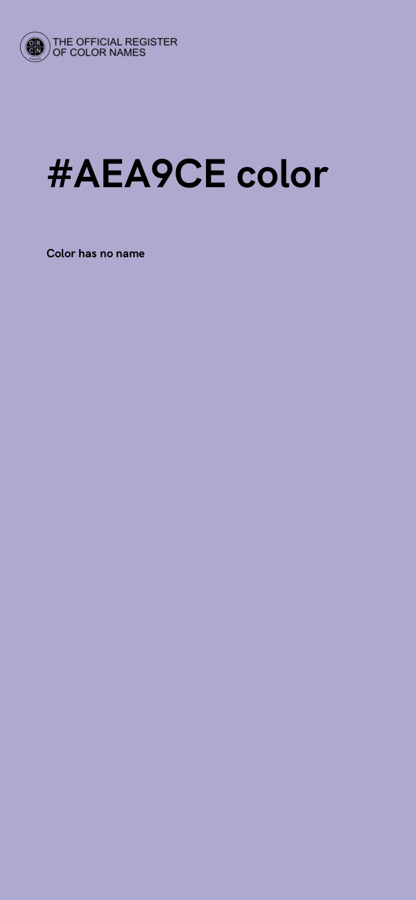 #AEA9CE color image