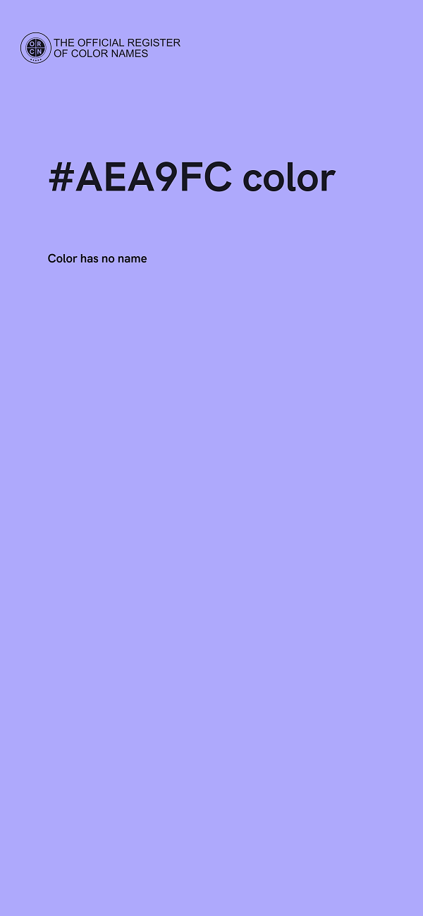 #AEA9FC color image