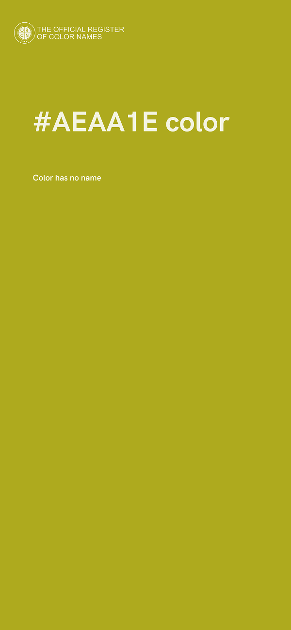 #AEAA1E color image