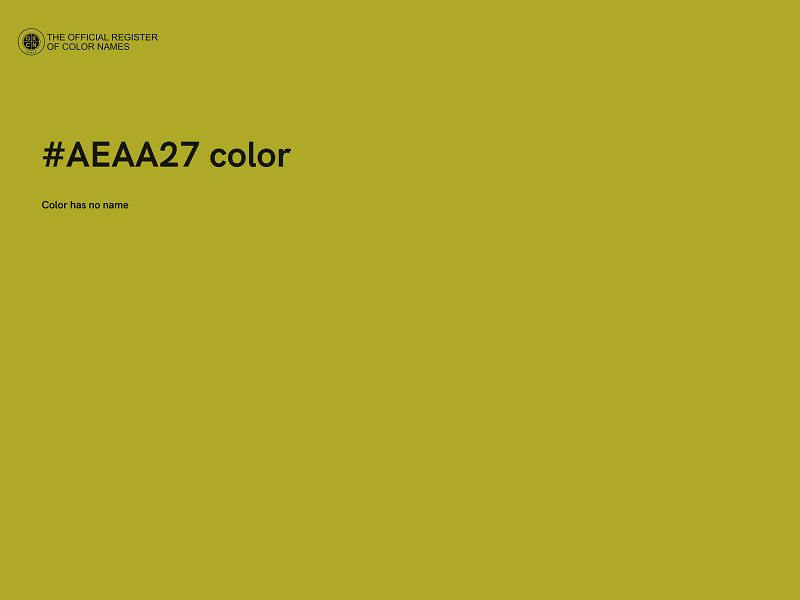 #AEAA27 color image