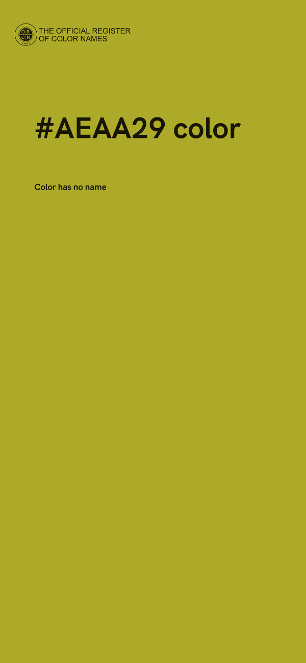 #AEAA29 color image