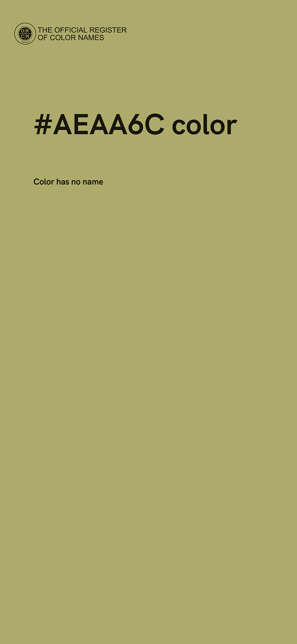 #AEAA6C color image