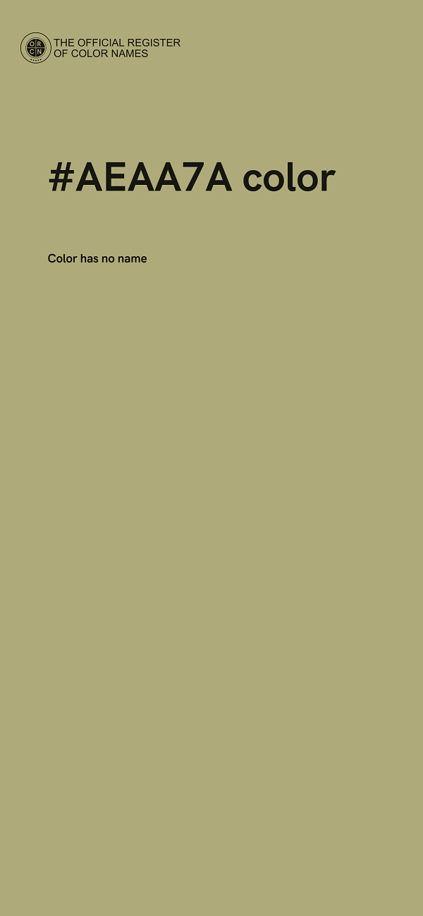 #AEAA7A color image