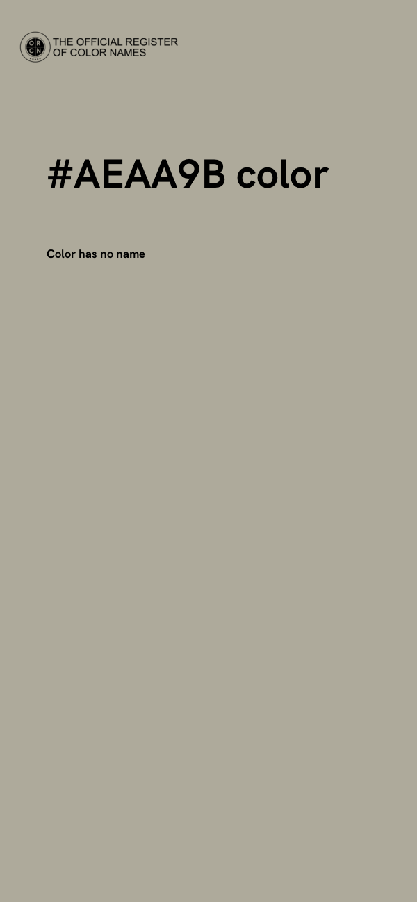#AEAA9B color image