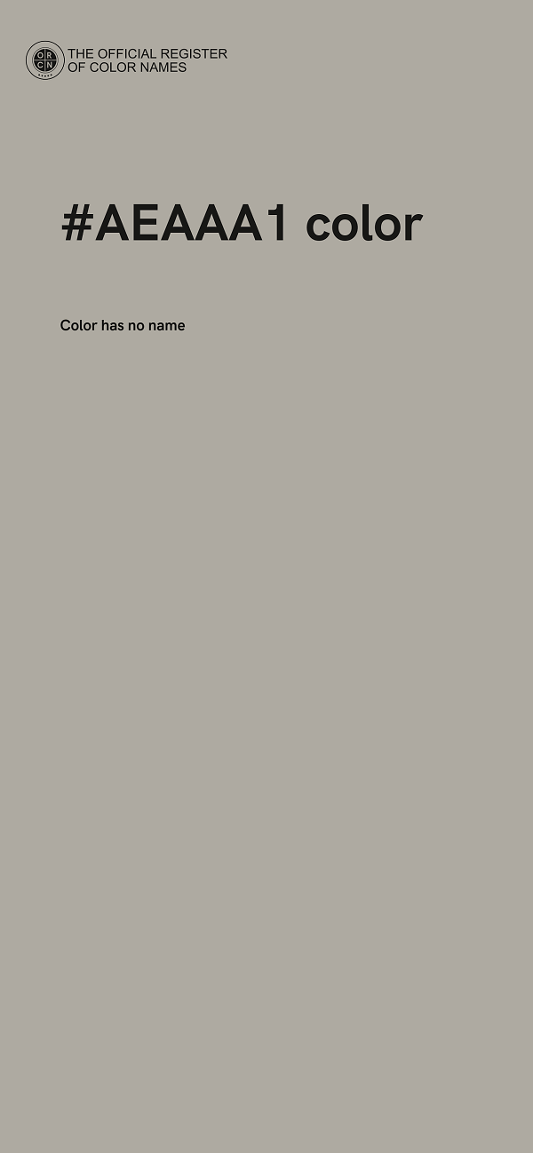 #AEAAA1 color image