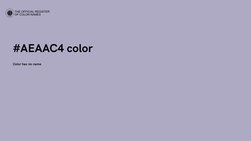 #AEAAC4 color image