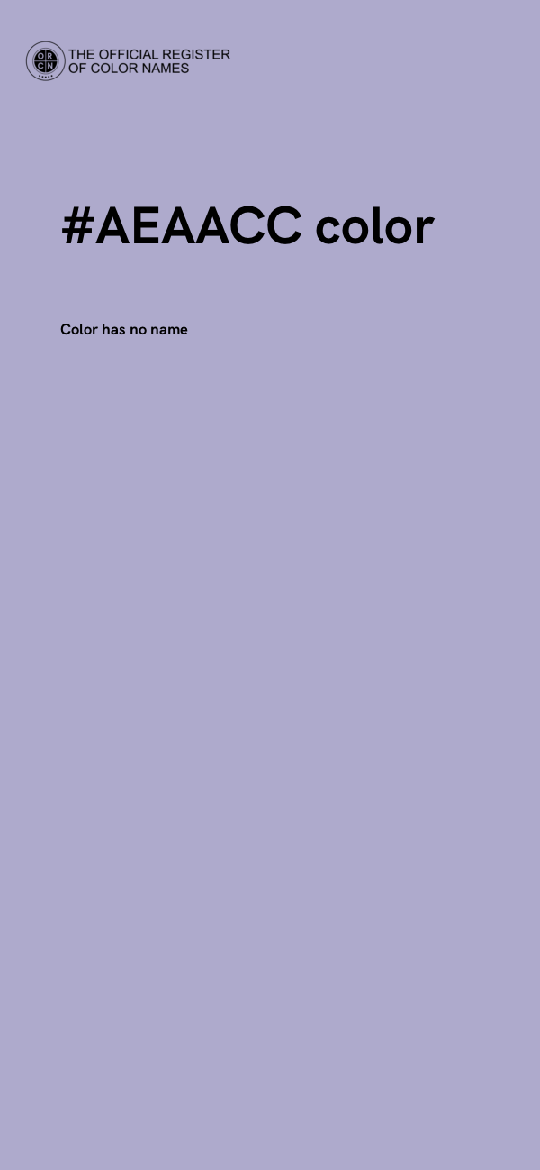 #AEAACC color image