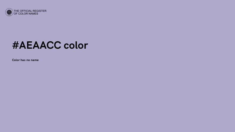 #AEAACC color image