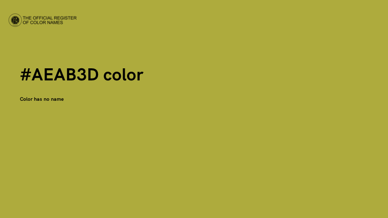 #AEAB3D color image