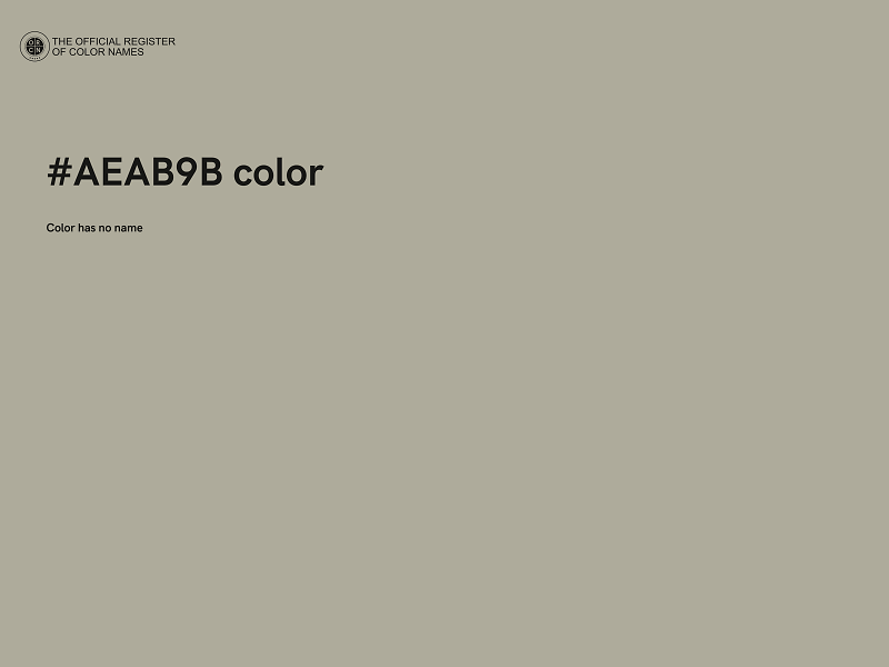#AEAB9B color image