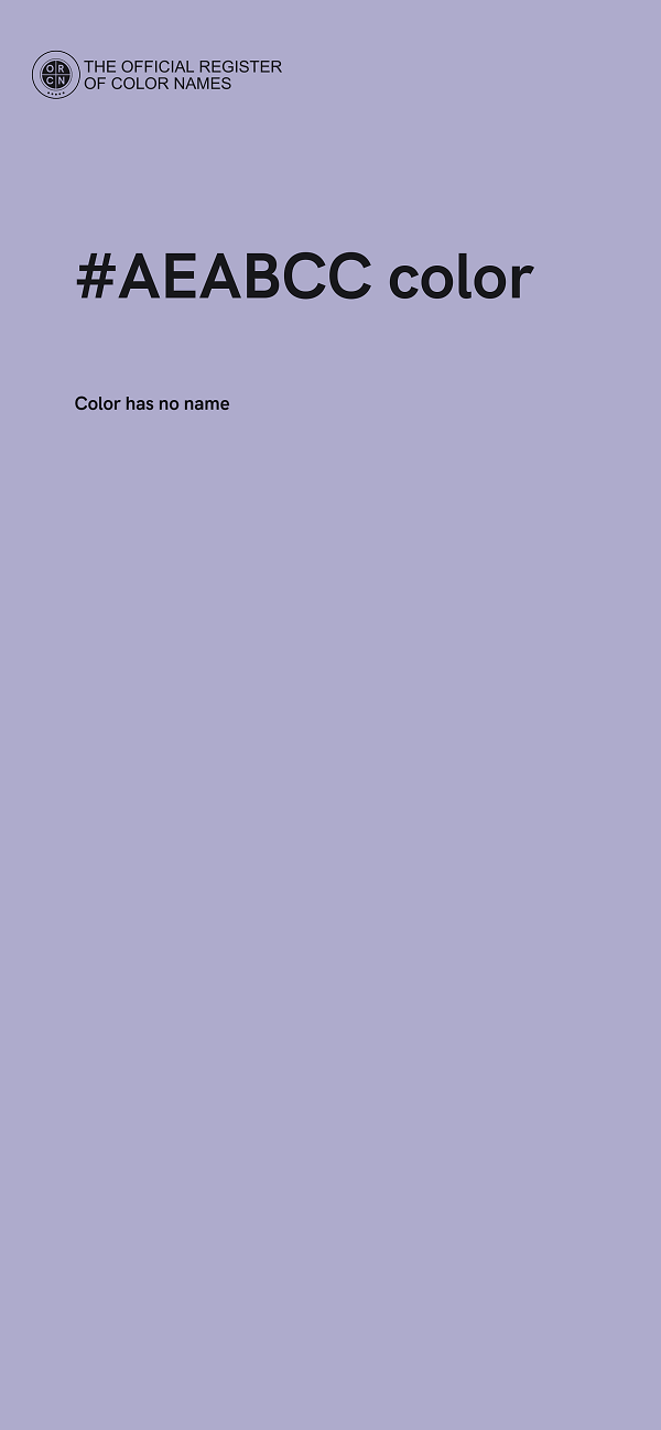 #AEABCC color image