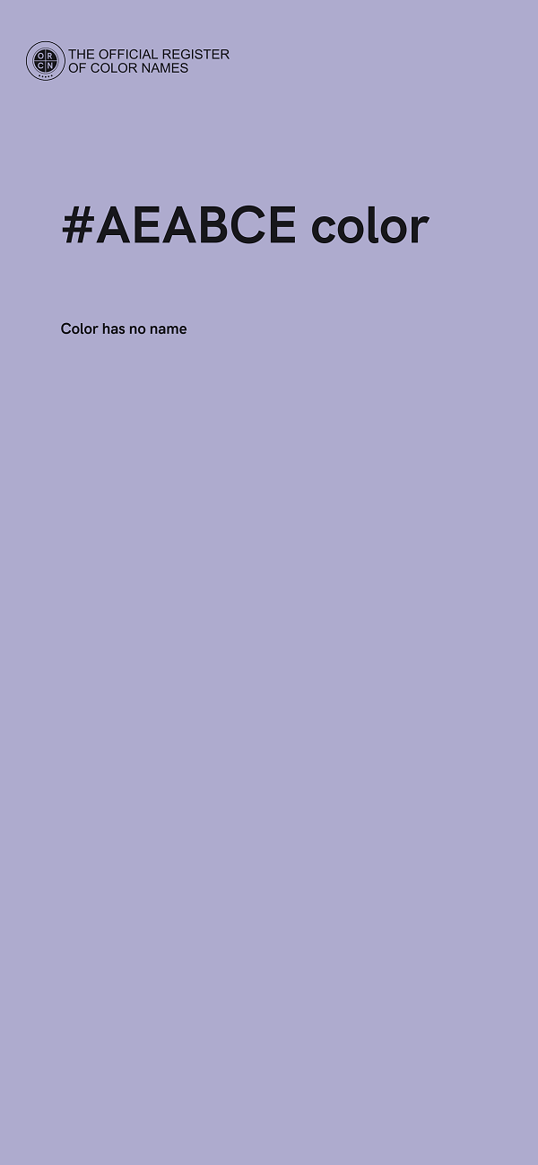 #AEABCE color image