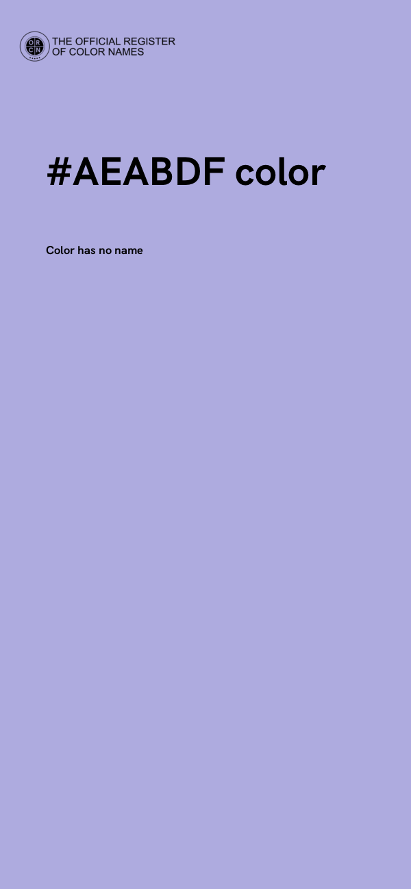 #AEABDF color image