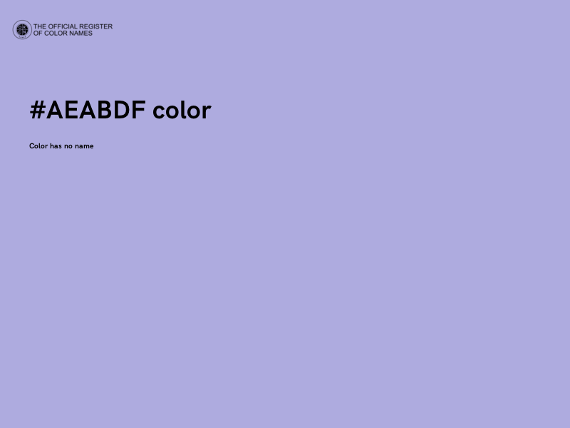 #AEABDF color image