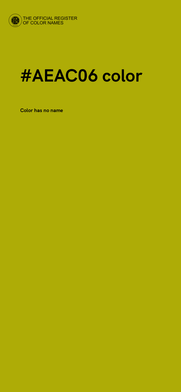 #AEAC06 color image