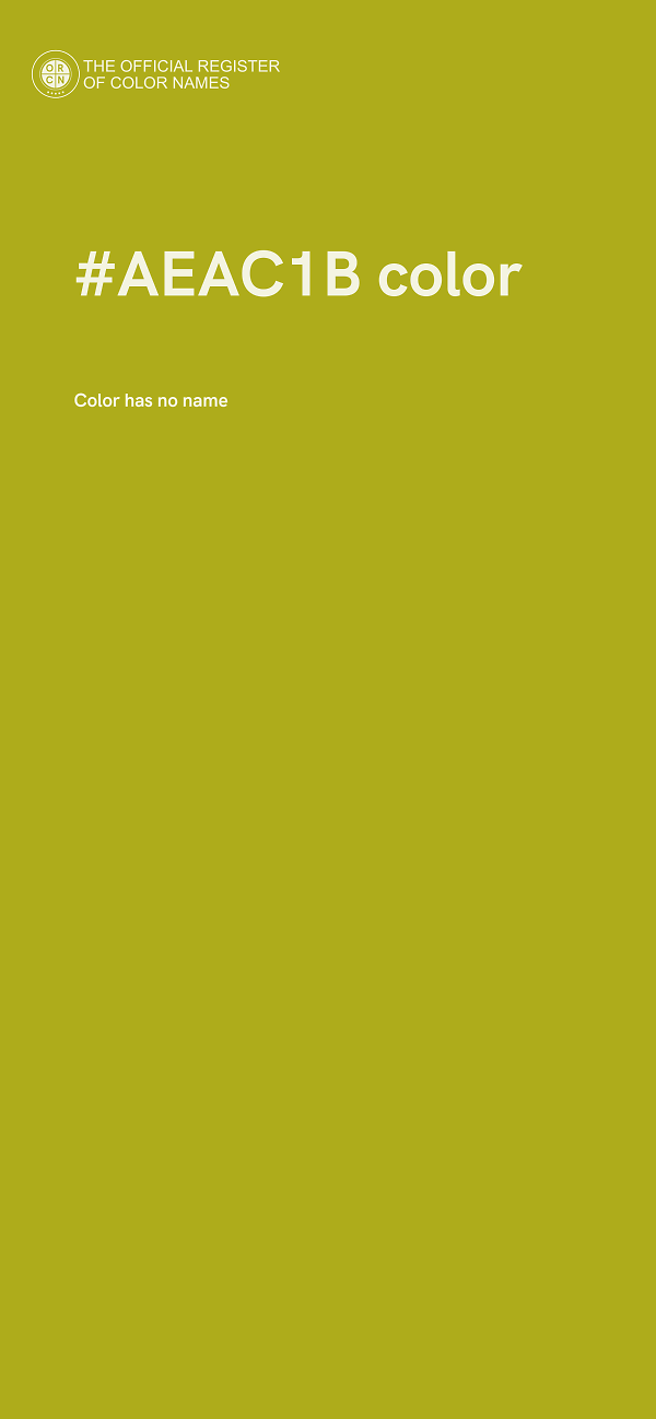 #AEAC1B color image