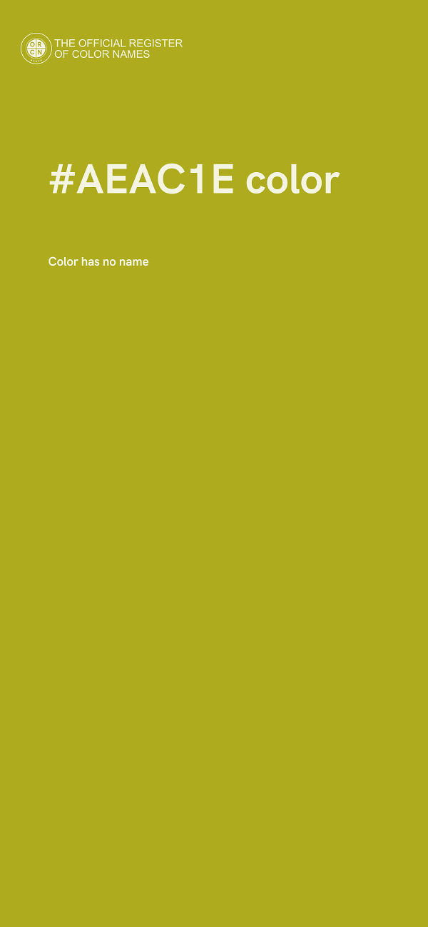 #AEAC1E color image
