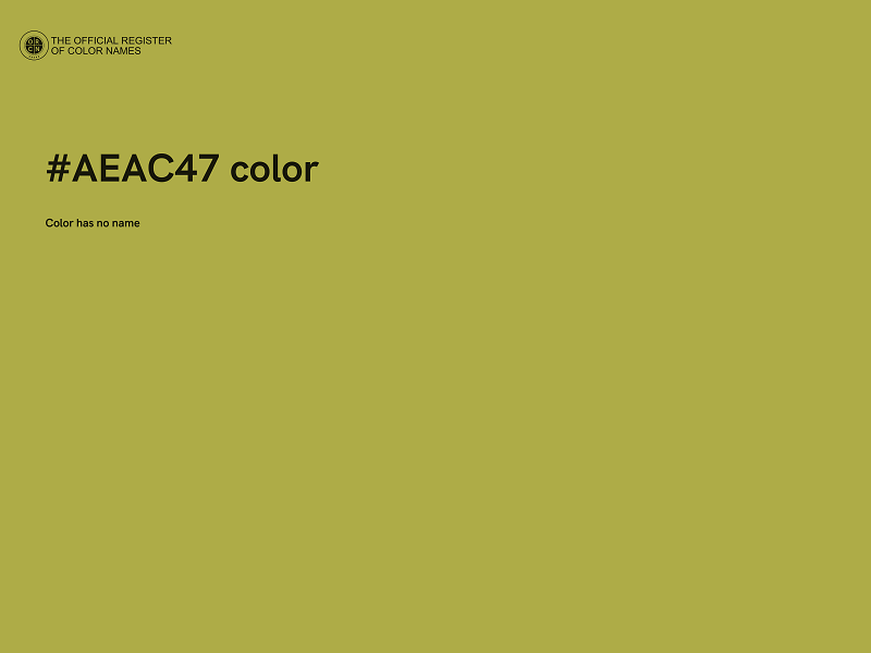 #AEAC47 color image