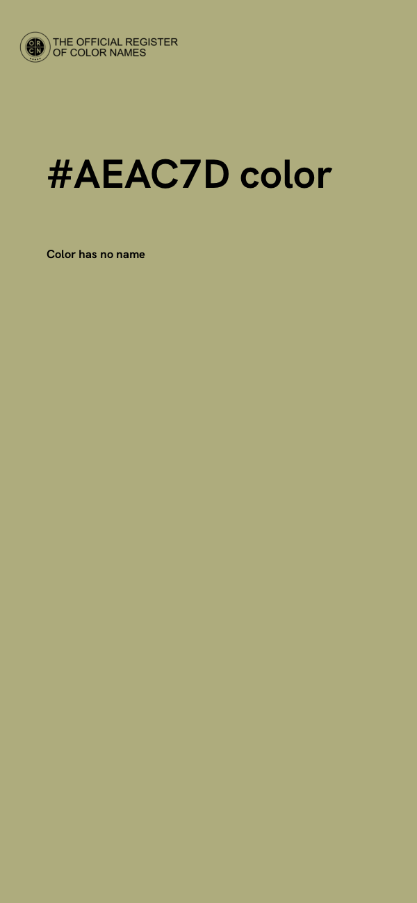 #AEAC7D color image