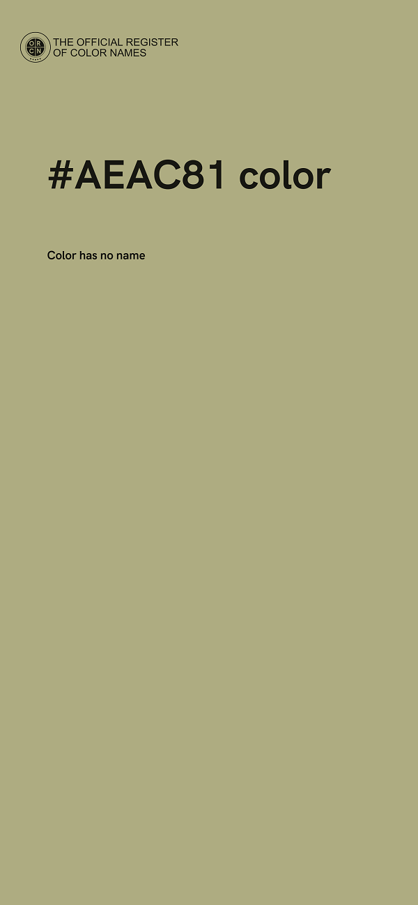 #AEAC81 color image