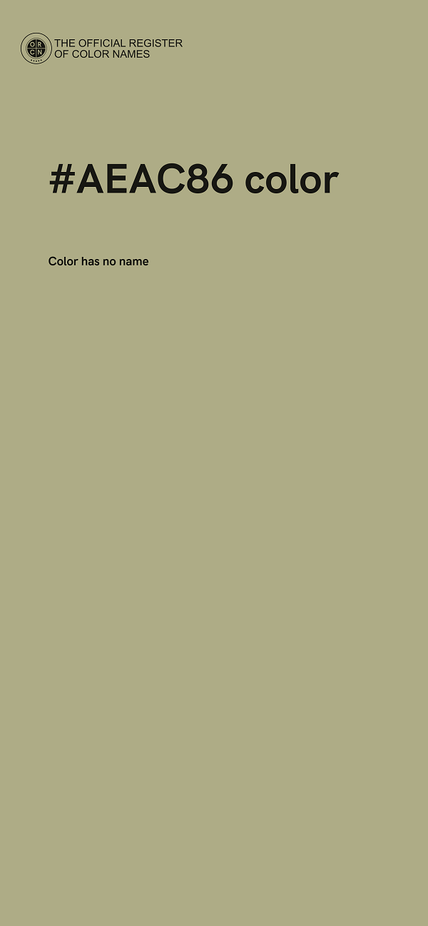 #AEAC86 color image