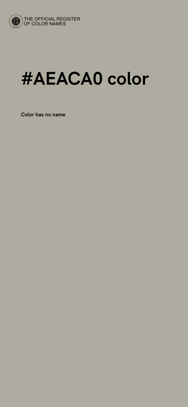 #AEACA0 color image