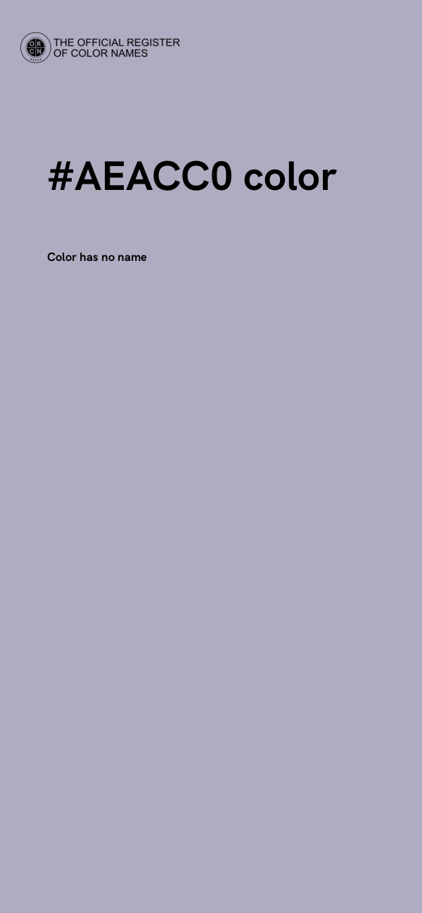 #AEACC0 color image
