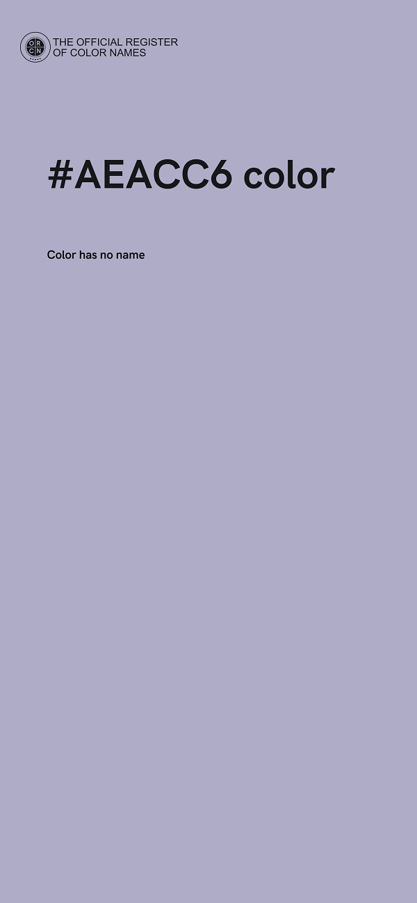 #AEACC6 color image