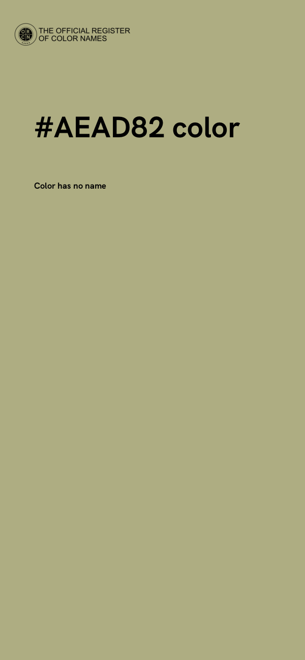 #AEAD82 color image